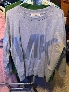 Michael Kors Light Gray Crewneck with Glossy Logo